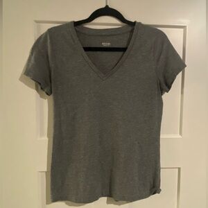 Gray V-neck Shirt